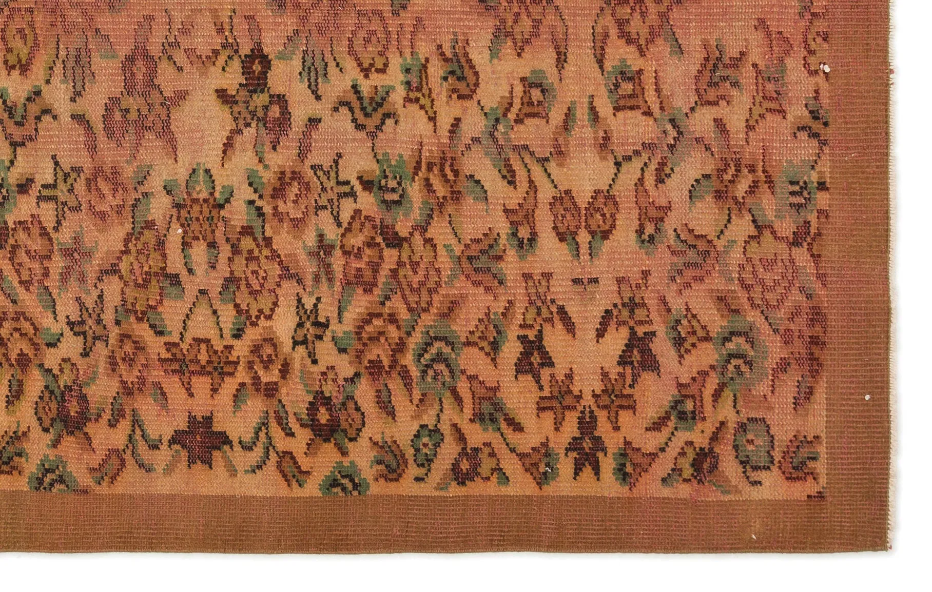 Retro Design Naturel Over Dyed Vintage Rug 5'6'' x 8'3'' ft 168 x 252 cm