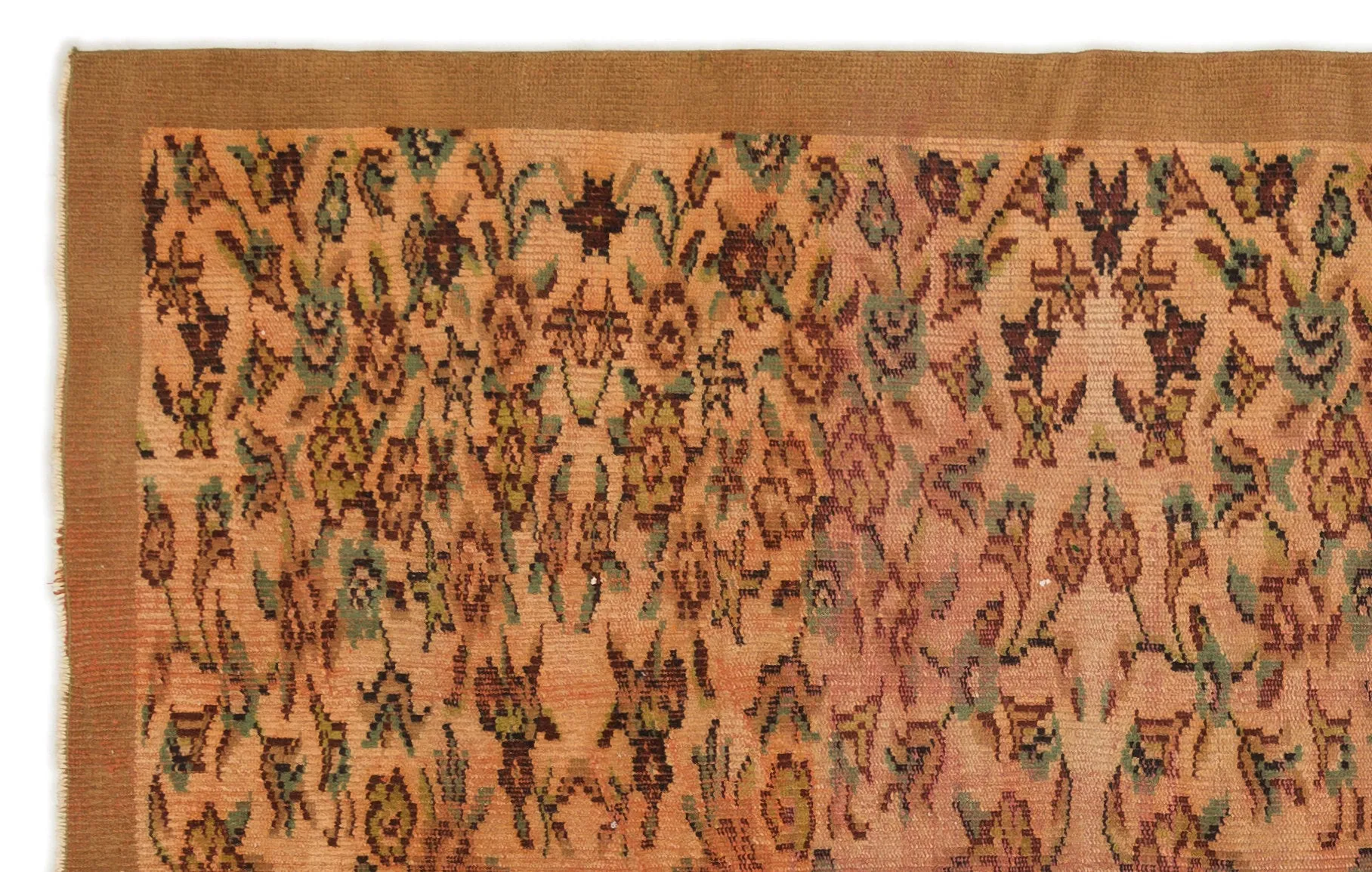 Retro Design Naturel Over Dyed Vintage Rug 5'6'' x 8'3'' ft 168 x 252 cm