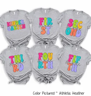 Retro Grade Back To School Student and Teacher Tee