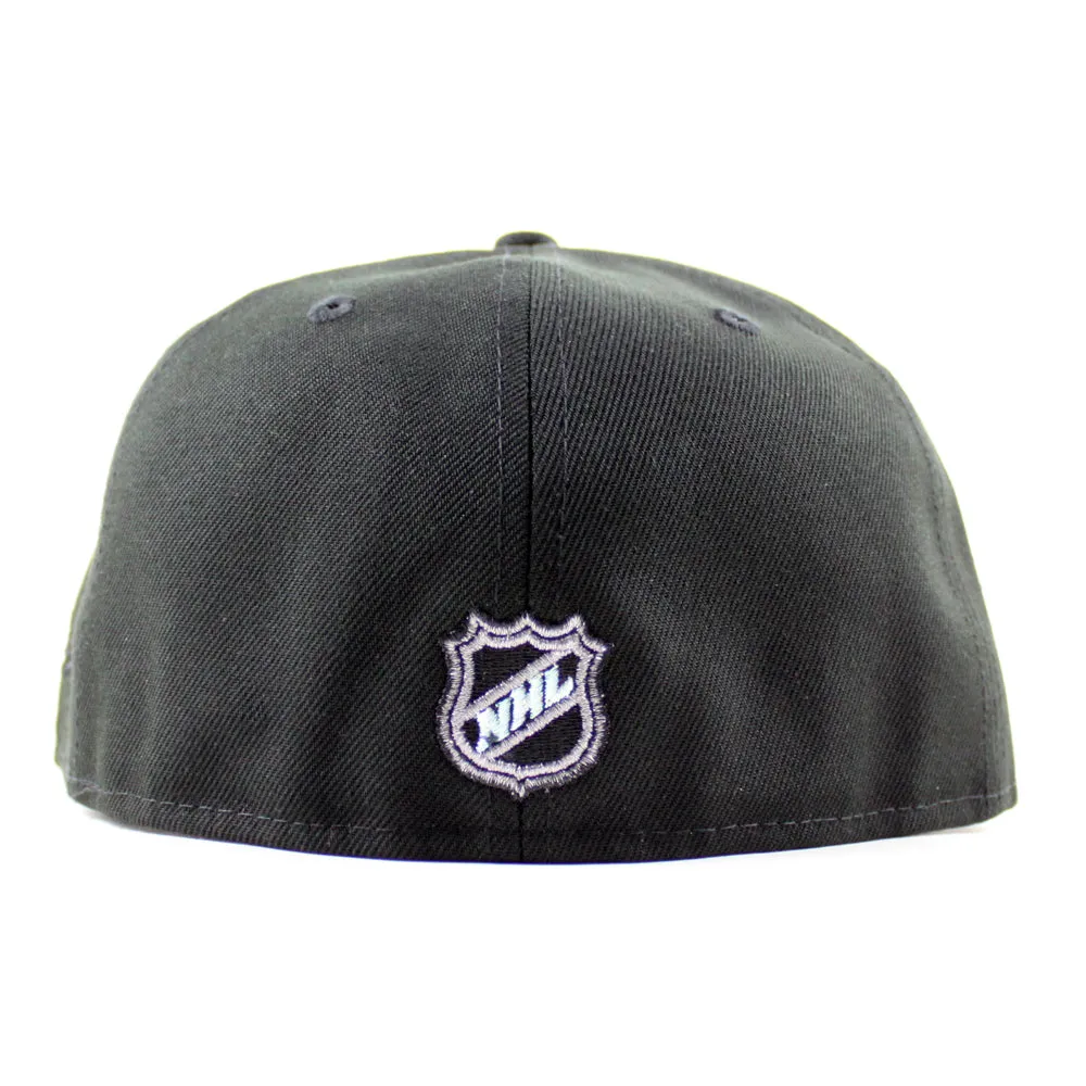 Retro San Jose Sharks All Star Patch New Era 59Fifty Fitted Hat (Black Gray Under Brim)