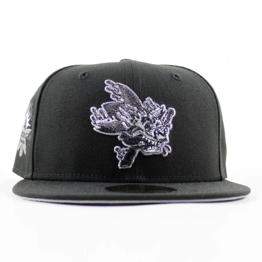 Retro San Jose Sharks All Star Patch New Era 59Fifty Fitted Hat (Black Gray Under Brim)