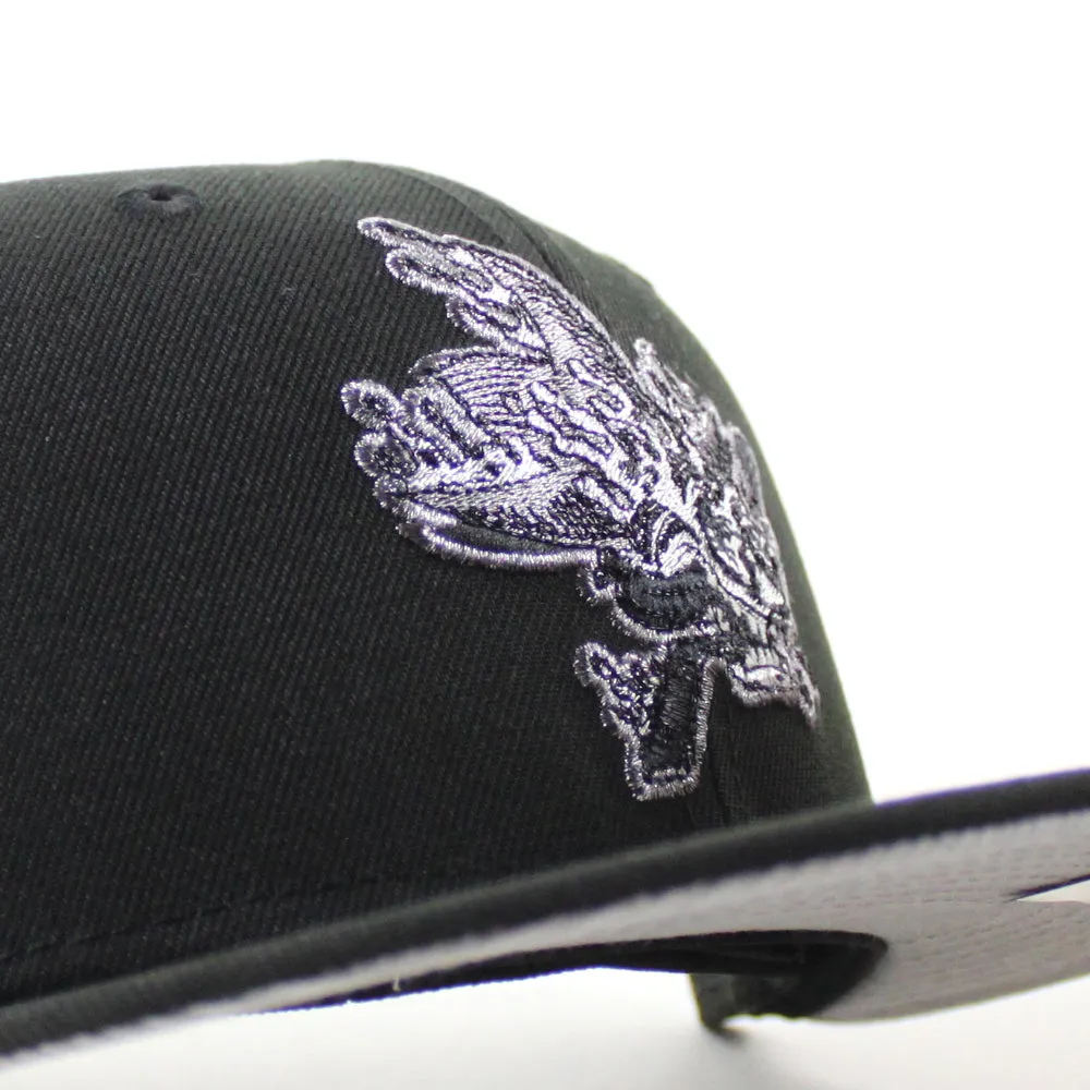 Retro San Jose Sharks All Star Patch New Era 59Fifty Fitted Hat (Black Gray Under Brim)