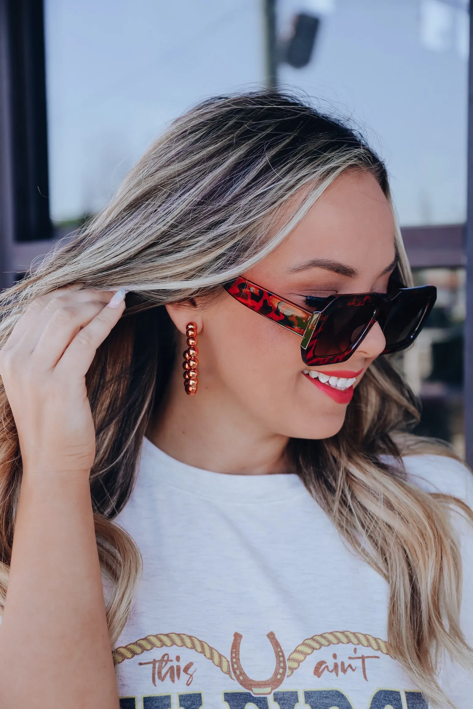 Retro Square Fashion Sunglasses - Tortoise