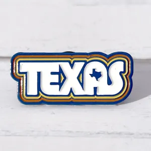 Retro Texas Enamel Pin