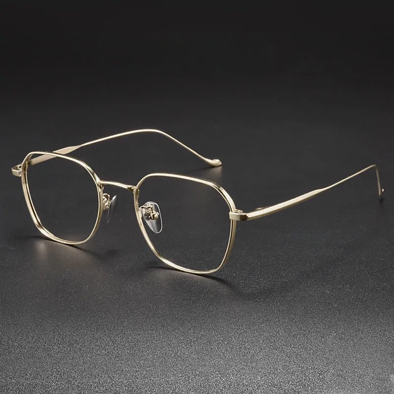 Retro Titanium Square Glasses Frame 316
