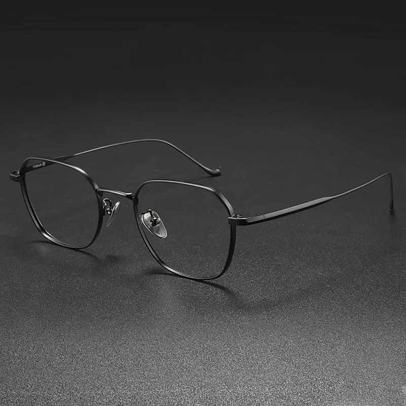Retro Titanium Square Glasses Frame 316