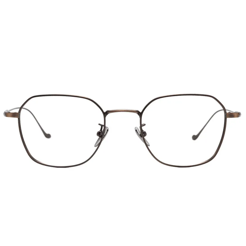 Retro Titanium Square Glasses Frame 316
