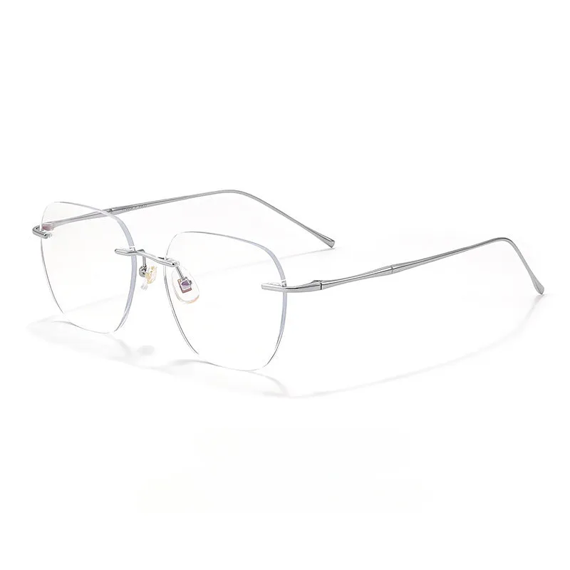 Retro Titanium Square Glasses Frame 8911wk-632