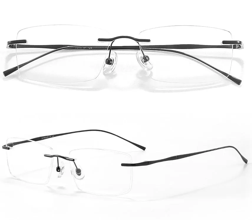 Retro Titanium Square Glasses Frame 8911wk-632
