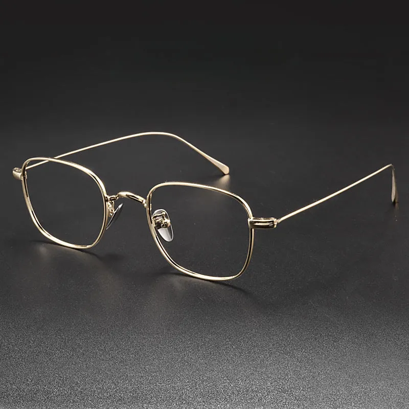 Retro Titanium Square Glasses Frame GWS199