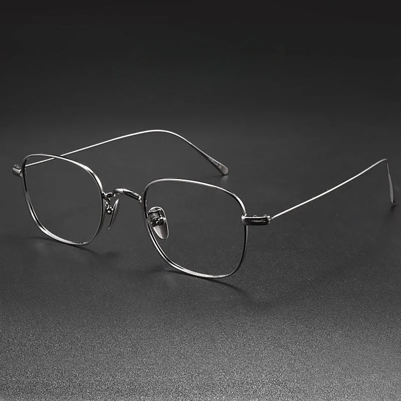 Retro Titanium Square Glasses Frame GWS199
