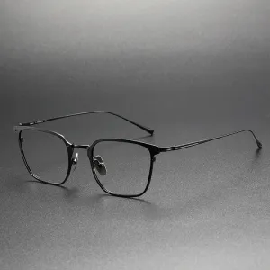 Retro Titanium Square Glasses Frame KJ-40A