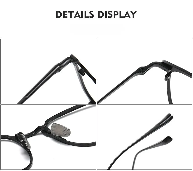 Retro Titanium Square Glasses Frame KJ-40A