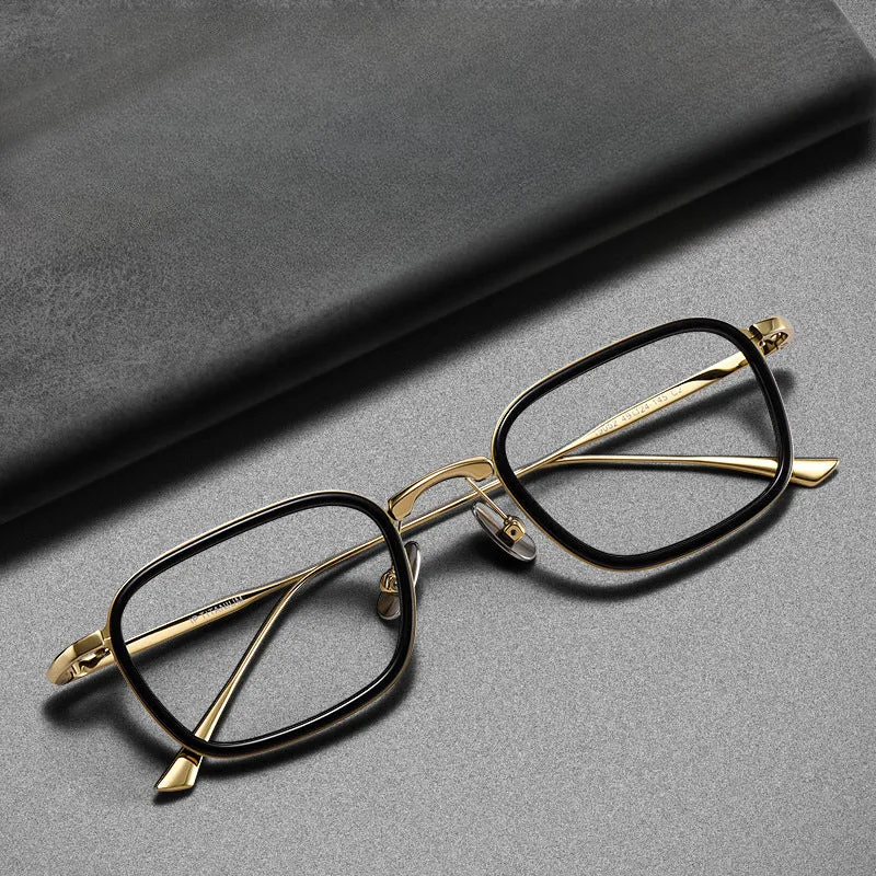 Retro Titanium Square Glasses Frame ST 19052