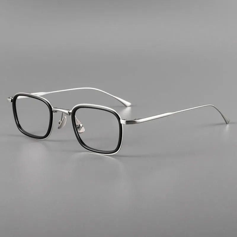 Retro Titanium Square Glasses Frame ST 19052