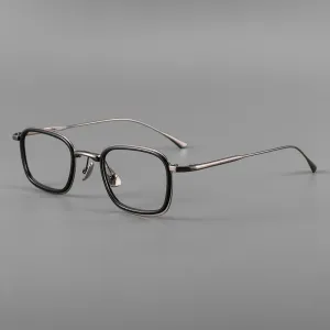 Retro Titanium Square Glasses Frame ST 19052