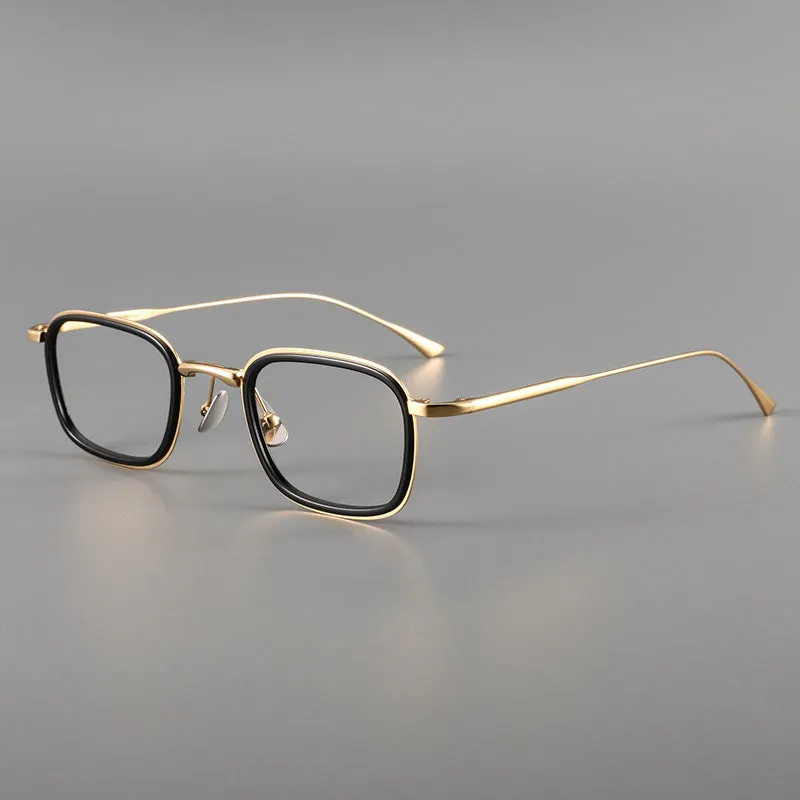 Retro Titanium Square Glasses Frame ST 19052