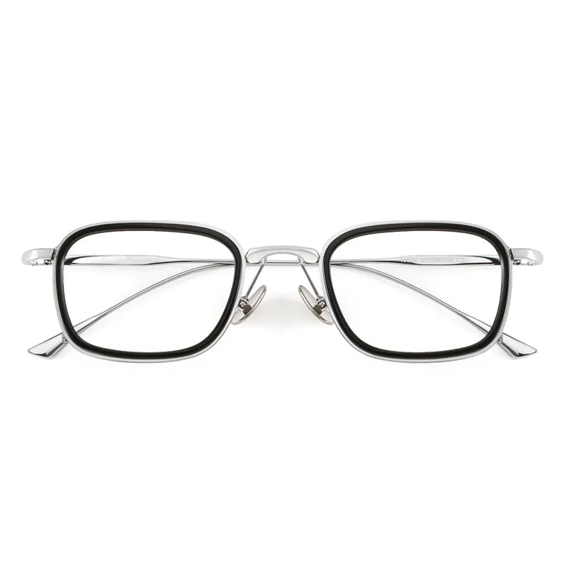 Retro Titanium Square Glasses Frame ST 19052