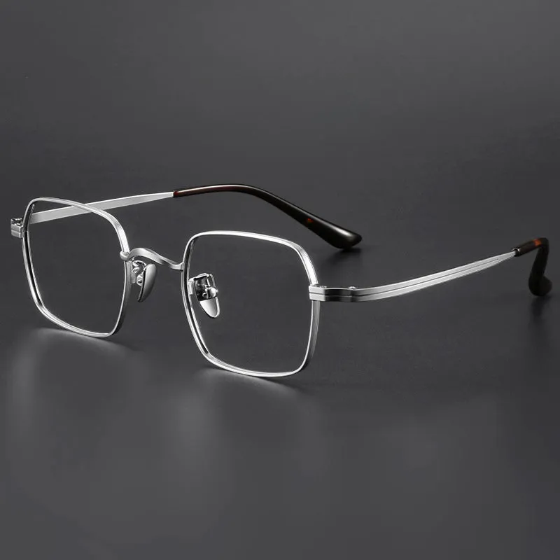 Retro Titanium Square Glasses Frame ST 6801