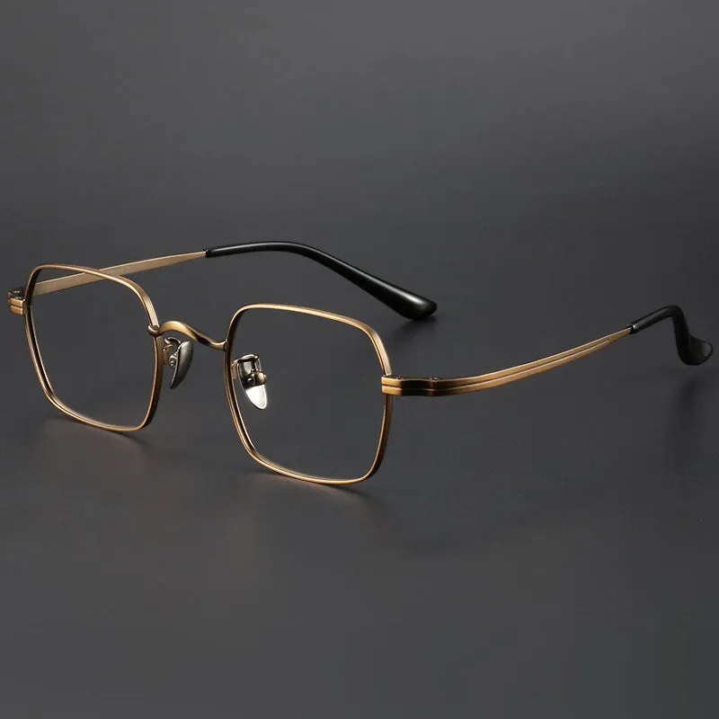 Retro Titanium Square Glasses Frame ST 6801