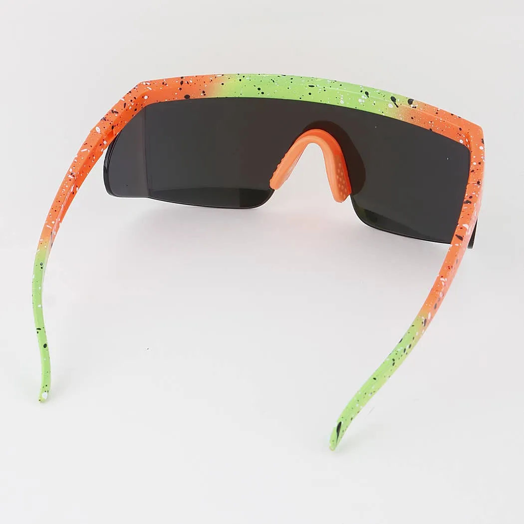 Retro Visor Shield Sunglasses