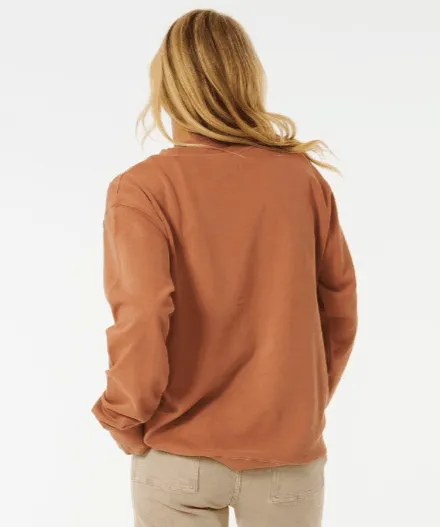 Rip Curl Glow Relaxed Crew Light Brown