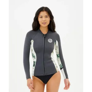 RIP CURL WMS DAWN PATROL 2MM FULL ZIP CHARCOAL