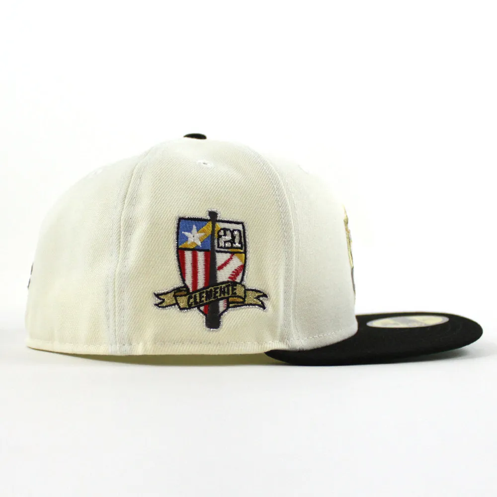 Roberto Clemente Pittsburgh Pirates 59Fifty New Era Fitted Hat (Chrome White Black Green Under Brim)