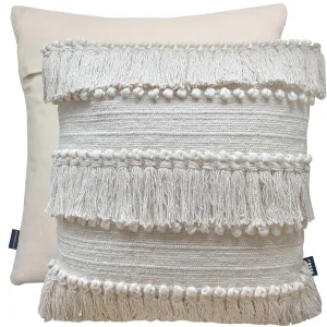Rocco Hanoi Tasselled Cushion Cover - Cream