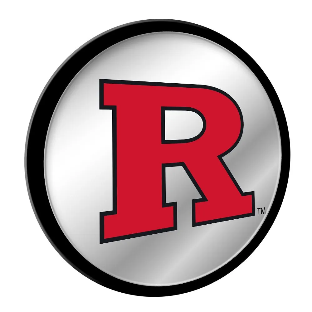 Rutgers Scarlet Knights: Modern Disc Mirrored Wall Sign