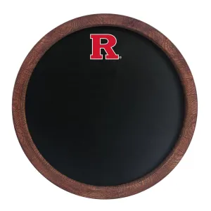 Rutgers Scarlet Knights: "Faux" Barrel Top Chalkboard