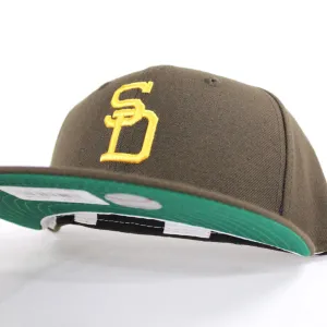San Diego Padres 1969 71 59Fifty New Era Fitted Hat (Brown Orange Green Under Brim)
