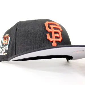 San Francisco Giants All Star Week 2007 New Era 59Fifty Fitted Hat (Black Gray Under Brim)