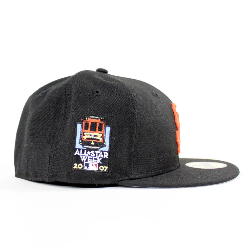 San Francisco Giants All Star Week 2007 New Era 59Fifty Fitted Hat (Black Gray Under Brim)