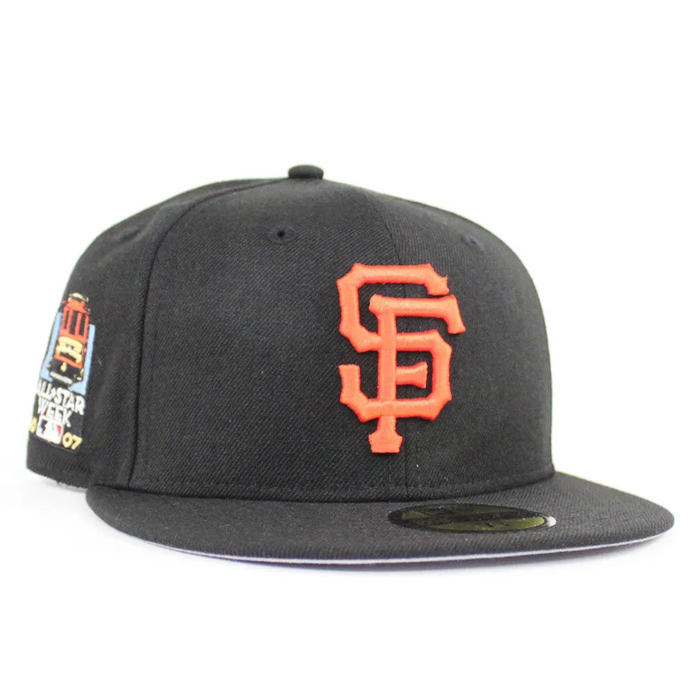 San Francisco Giants All Star Week 2007 New Era 59Fifty Fitted Hat (Black Gray Under Brim)