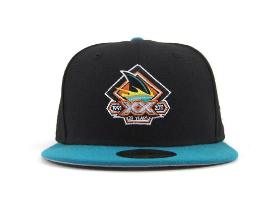 San Jose Sharks New Era Fitted 59Fifty Hat (BLACK AQUA GRAY UNDER BRIM)