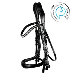 Schockemohle Equitus Gamma Black & Silver Bridle