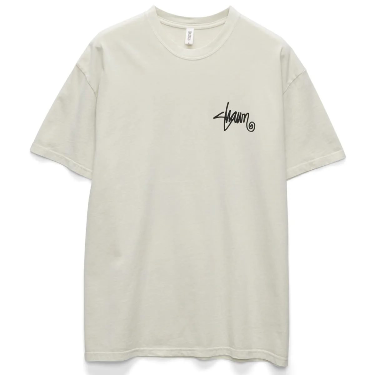S/Double - Roots Dot Tee Washed White