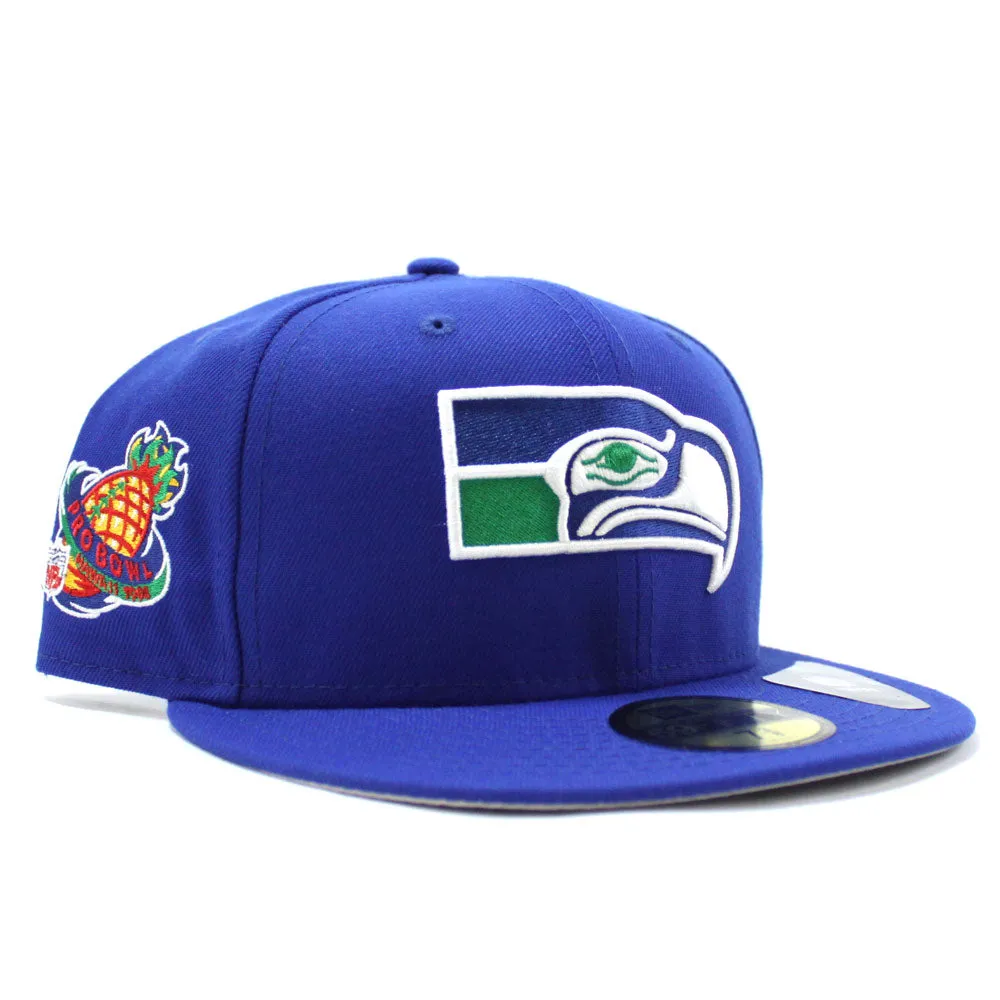 Seattle Seahawks 1998 Pro Bowl 59Fifty New Era Fitted Hat (Royal Blue Gray Under Brim)