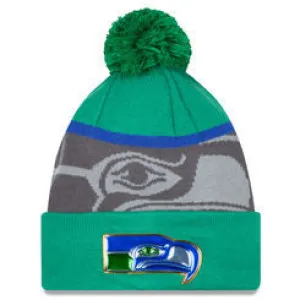 Seattle Seahawks New Era Retro Gold Collection Cuffed Knit Hat