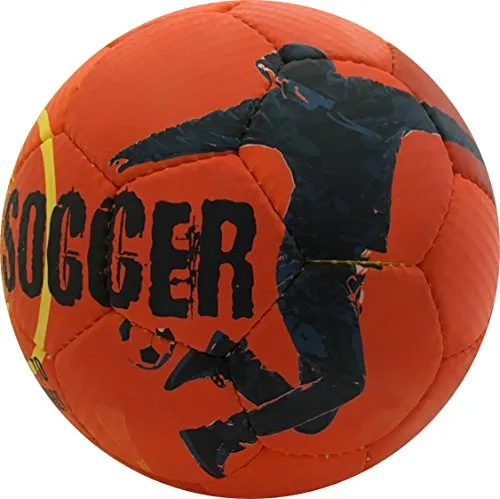 SELECT Street Soccer Ball, Orange/Black, Size 4.5