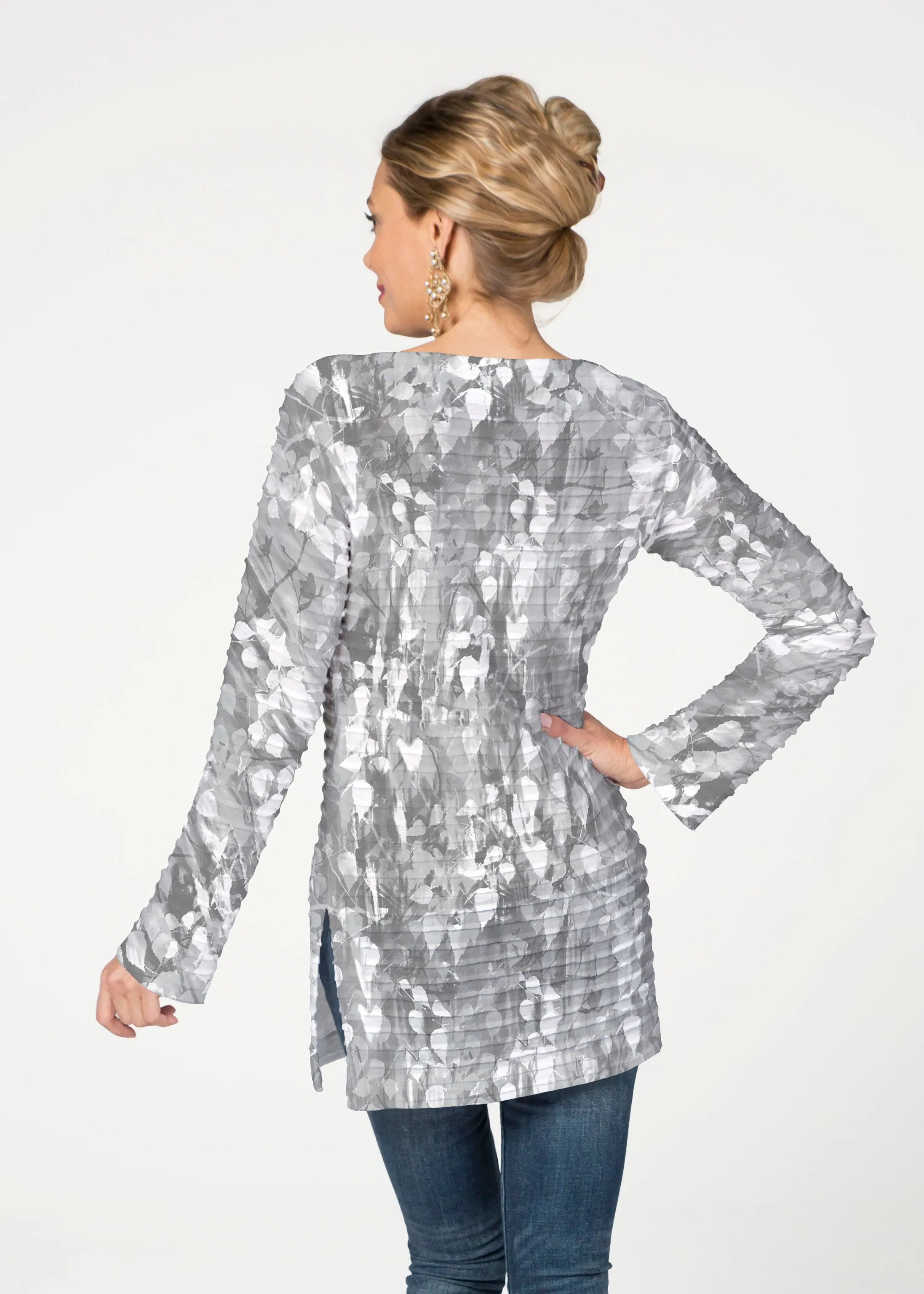 Shadow (7869) ~ Banded Boatneck Tunic