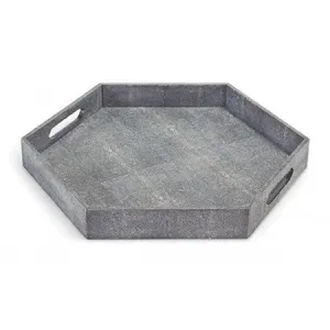 Shagreen Hex Tray - Regina-Andrew Design