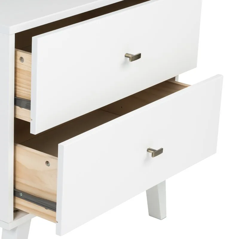 Shamar Mid Century Modern 6 Drawer Double Dresser