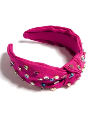 Shiraleah Gemmie Knotted Headband - Magenta