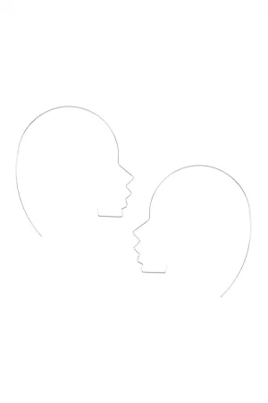 SIDE FACE WIRE EARRINGS