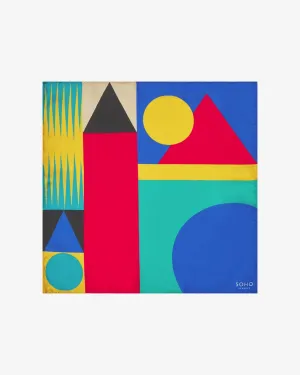 Silk Bauhaus Pocket Square - The Munich