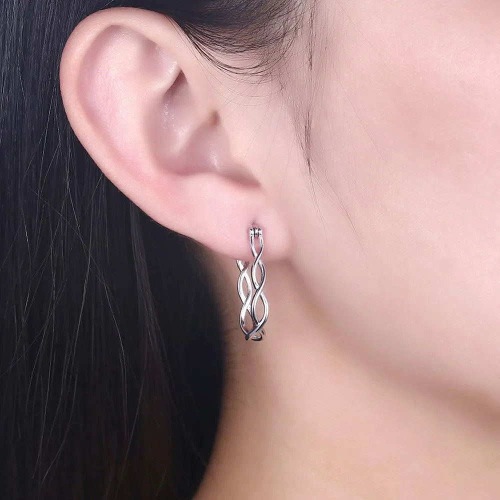Silver Hoop Earrings For Women 2018 Prevent Allergy Classic Gold Earrings Trendy Gift