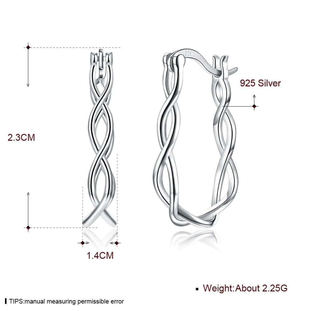 Silver Hoop Earrings For Women 2018 Prevent Allergy Classic Gold Earrings Trendy Gift