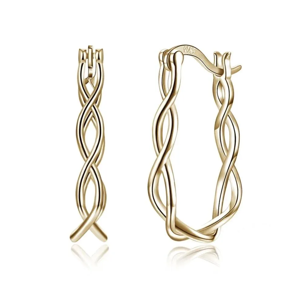 Silver Hoop Earrings For Women 2018 Prevent Allergy Classic Gold Earrings Trendy Gift